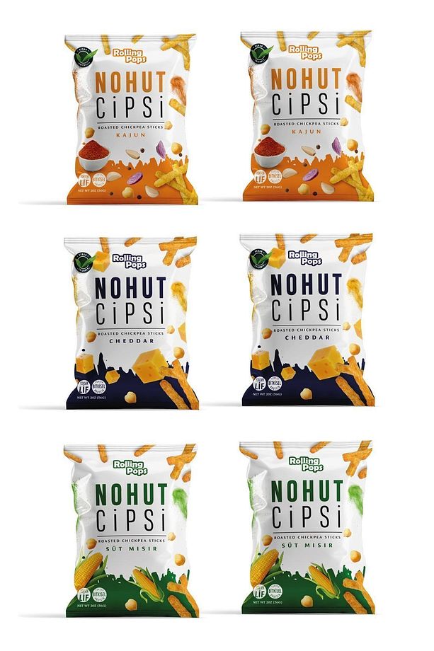56g Nohut ve Mercimek Cipsi Seti 6 adet MIX - 1
