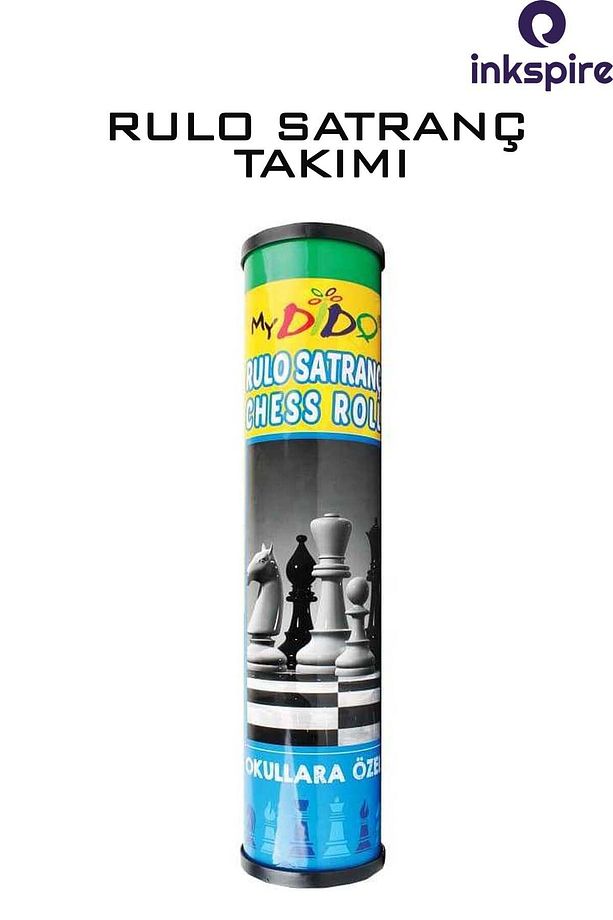 Rulo Satranç Takımı Okullara Özel 1 Paket Kutulu Satranc Seti Chess Roll Çocuklar İçin Satranç Oyunu - 1