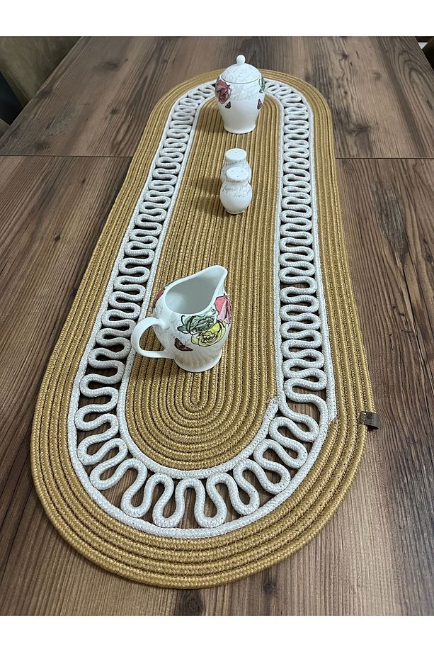 Jüt ,Hasır ,Amerikan Servisi, Supla Takımı ,Tabak Altlığı ,Runner ,Ekmek Sepeti, trikotlusuplatakımı - 2