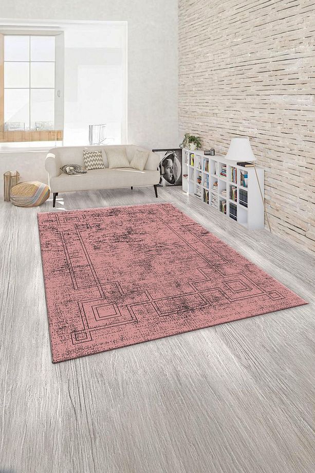 Dijital Baskılı Şerit  Desenli  Makinada Yıkanabilir Salon ve Yolluk Halısı - 1