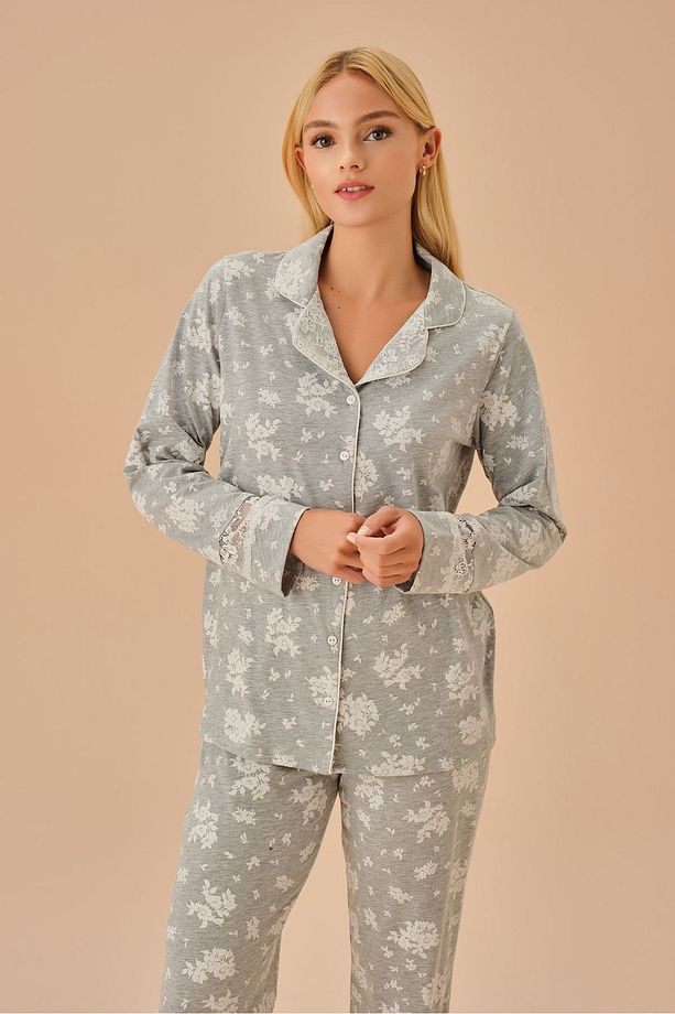 Griss Maskülen Pijama Takımı - 3