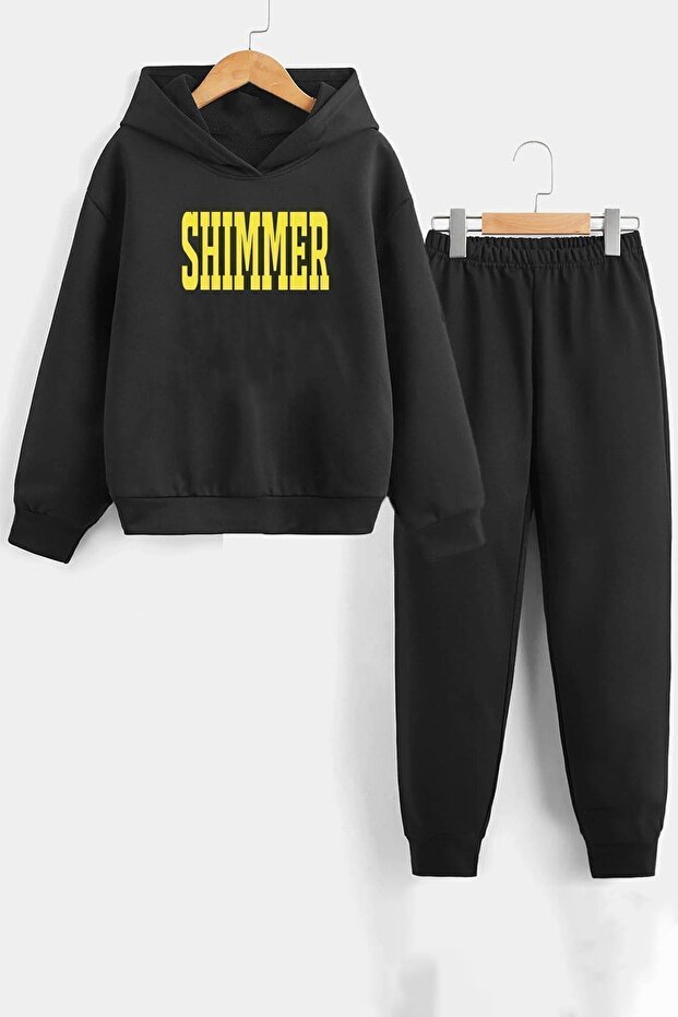 Kids Shimmer Printed Tracksuit Set