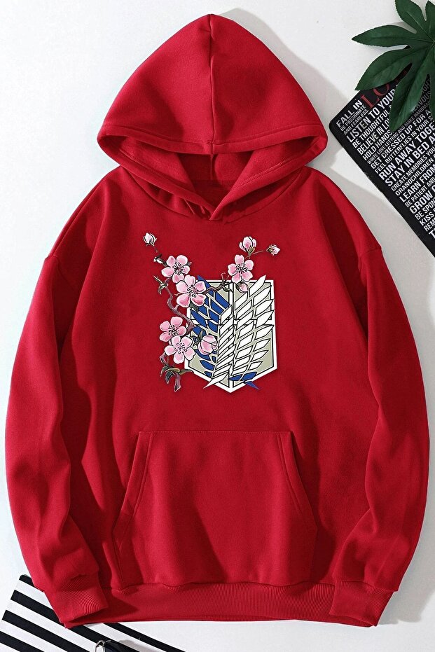 Unisex Flowers Printed Sweatshirt