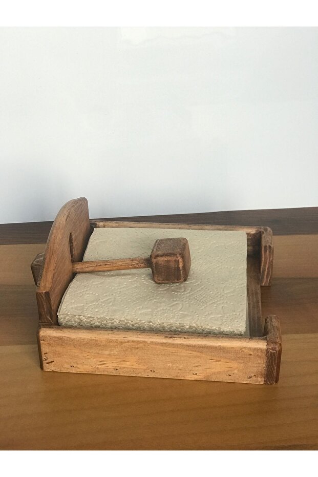 Ahşap peçetelik - 4