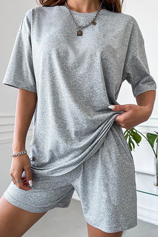 طقم شورت قطن ممشط للجنسين