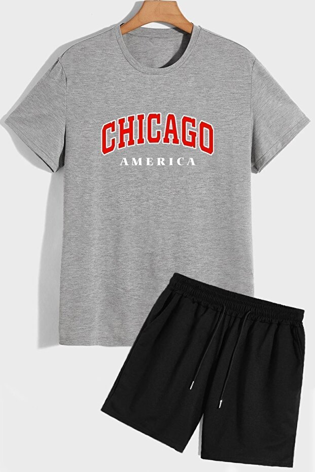 Chiago Shorts T-shirt Tracksuit Set