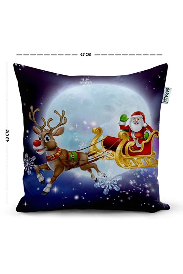 Christmas Patterned 3D Printed Throw Pillow - 4