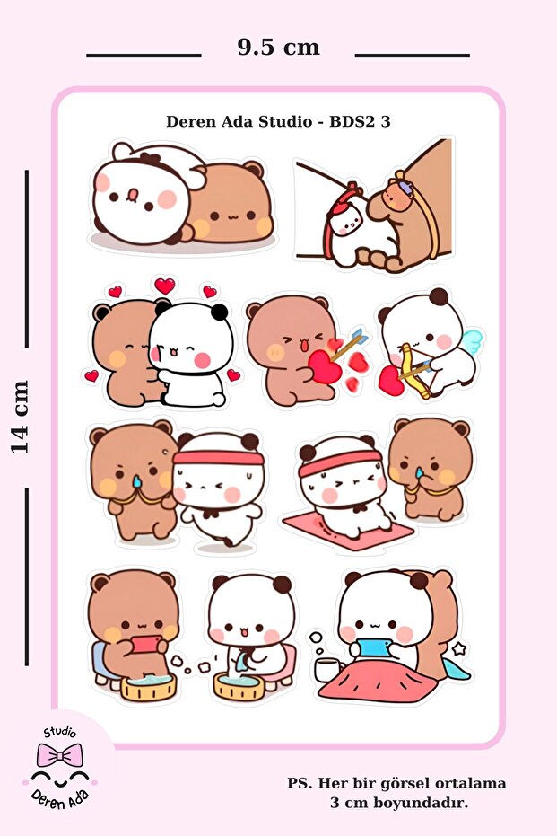 Bubu Dudu 4'lü Sticker Seti 2 - 4