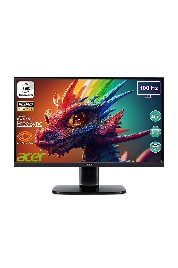 Kb242yh 23,8'' 100hz 1 Ms (HDMI VGA) Freesync Zerofrasme Full Hd Va Monitör Um.qk2ee.h01 - 1