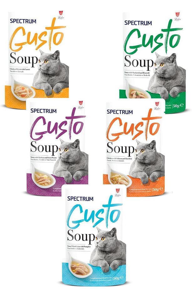Gusto 5 Farklı Çeşit Kedi Çorbası - 1