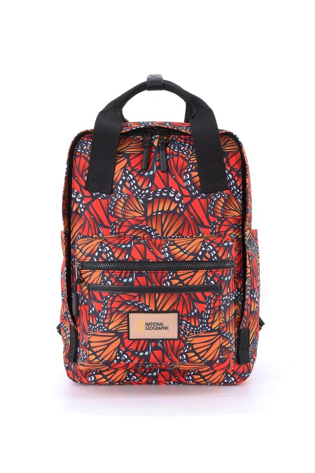 LEGEND Large Backpack Monarch, WaterResistant Padded Laptop Butterfly Daypack