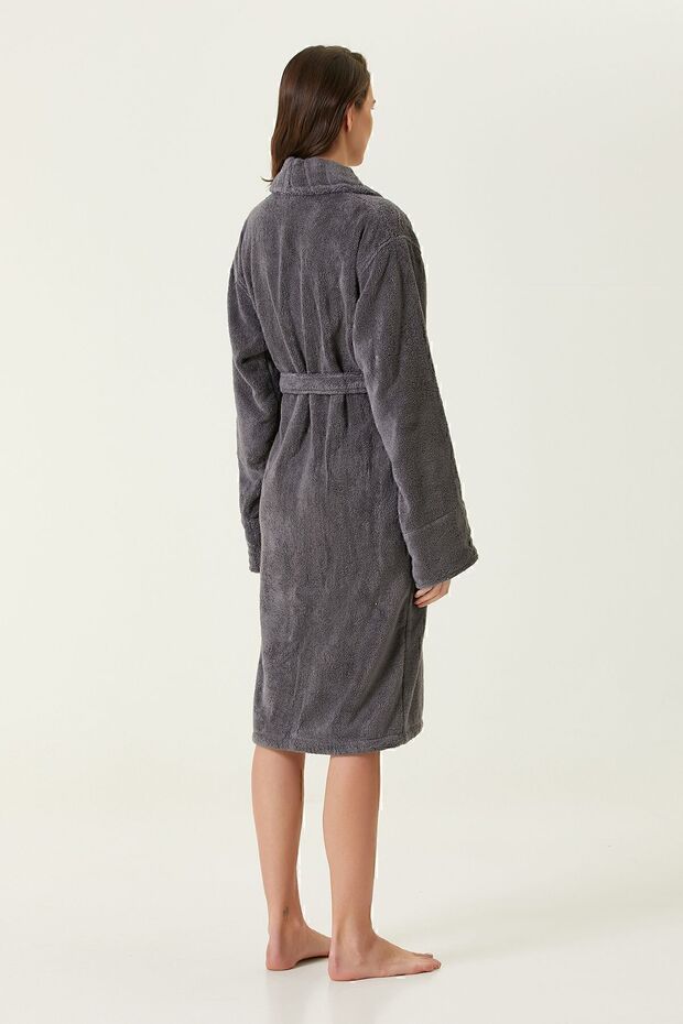 Frizz Kadın Bornoz Antrasit - 6