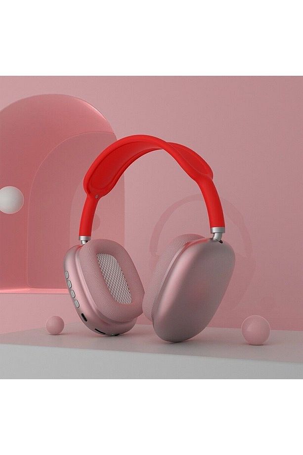 P9 Pro Max Kablosuz 5.0 Mikrofonlu Bluetooth Kulaklık Pembe 2024 Vers Kafa Üstü Yastıklı - 2