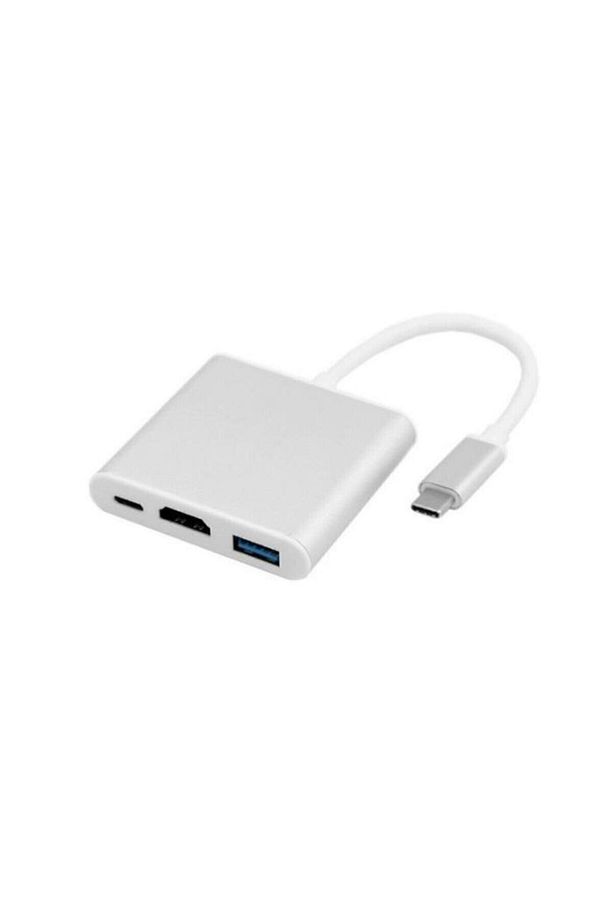 3 In 1 Type-c To Hdmı Usb 3.0 Çevirici Dönüştürücü Adaptör 4k - 1