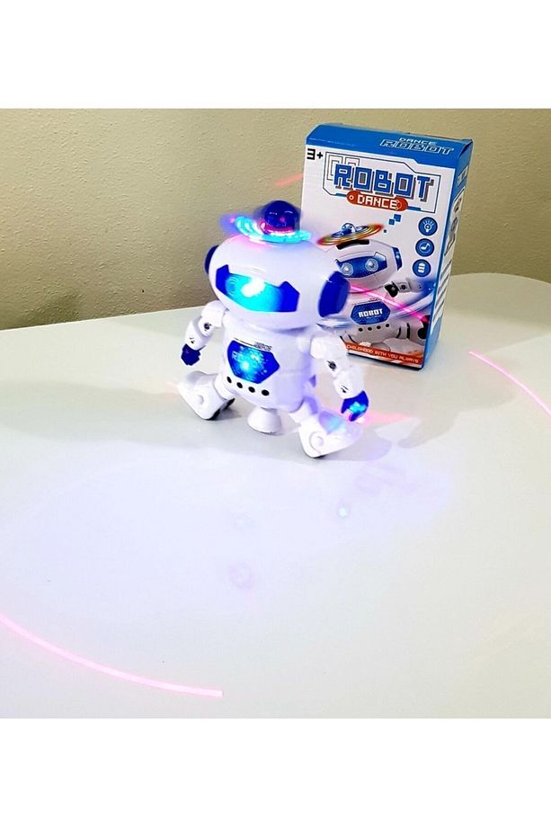 Oyuncak Pilli Robot Işıklı,sesli,harektli Dans Eden ,lazer Işıklı Robot - 2