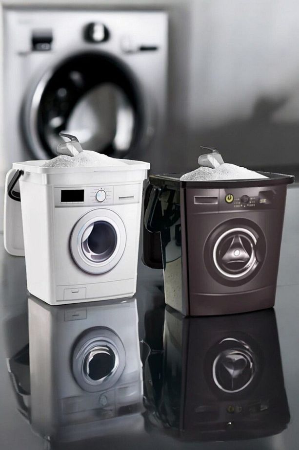 12 Litre Dekoratif Deterjanlık Deterjan Kutusu Deterjan Kabı - 6 6l Makine Şekilli - 4