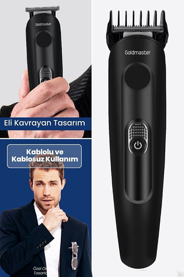 Idol Paslanmaz Çelik Bıçaklı Hızlı Şarj Özellikli 11in1 Erkek Bakım Seti - 4