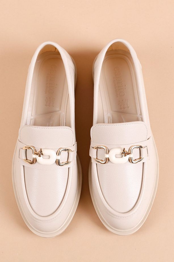 Mader Kadın Bej Loafer Ayakkabı - 7