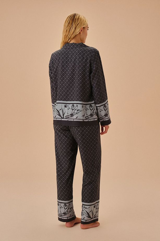 Fall Maskülen Pijama Takımı - 4