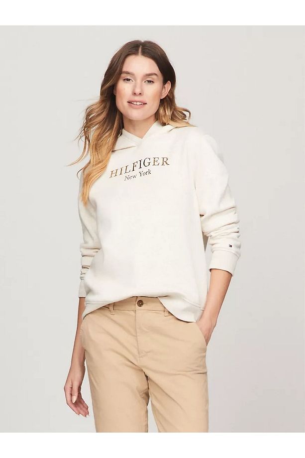 Hilfiger Folyo Logolu Kapüşonlu Üst - 1