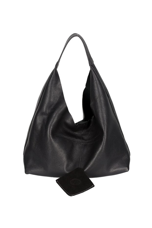 Casual Shoulder Bag - Genuine Leather