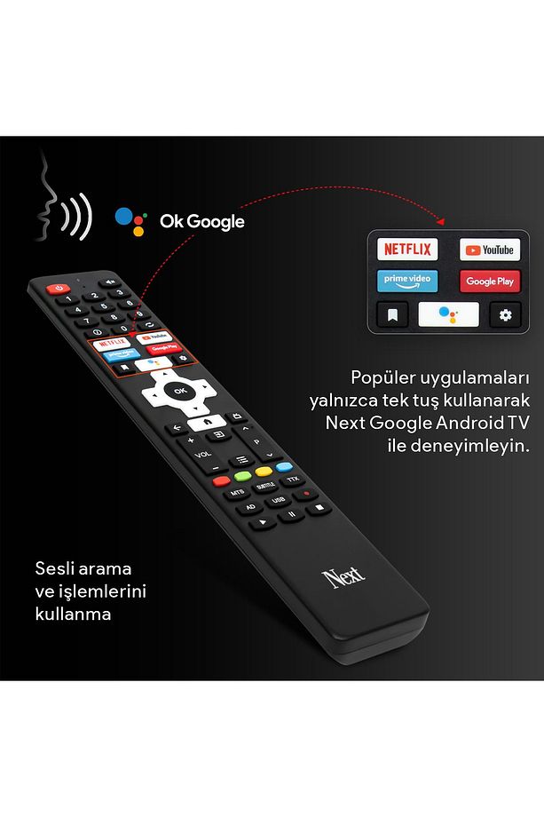 YE-65EFSG7-QLED 65" 165 Ekran UHD 4K Google Android TV - 7