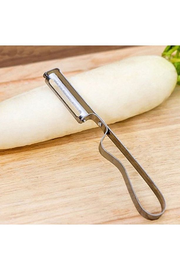 2 Adet Lüks Yan Soyacak & Sebze Domates Patates Soyacağı & Paslanmaz Çelik Soyacak 2'li - 3