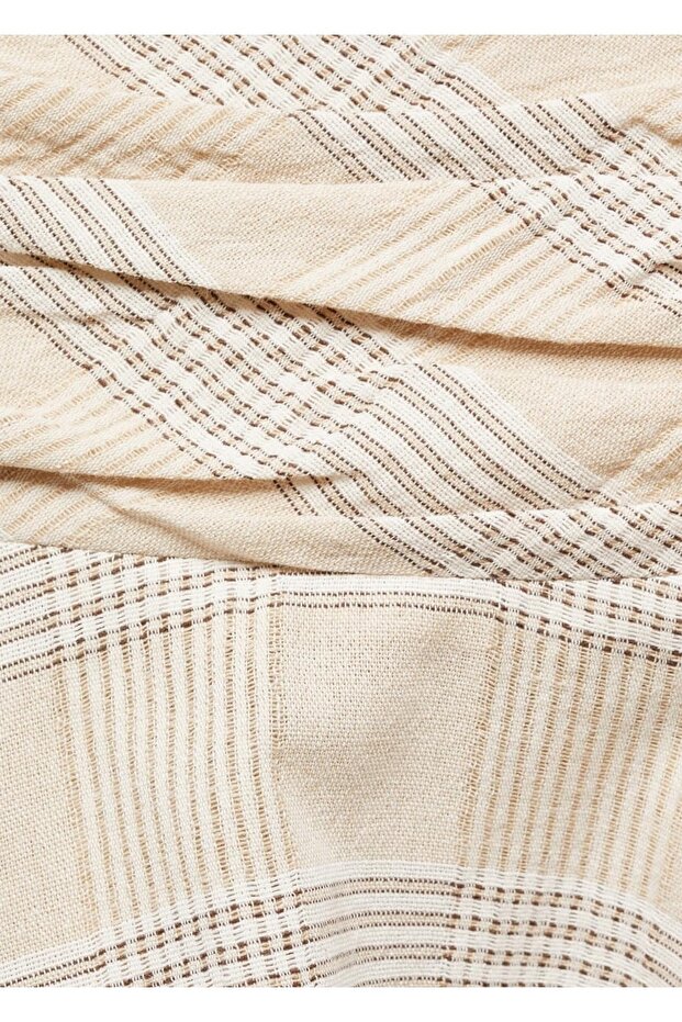 Asimetrik Desenli Mini Etek - 6