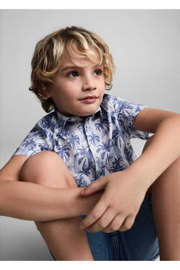 Hemd mit Palmenmuster - 5