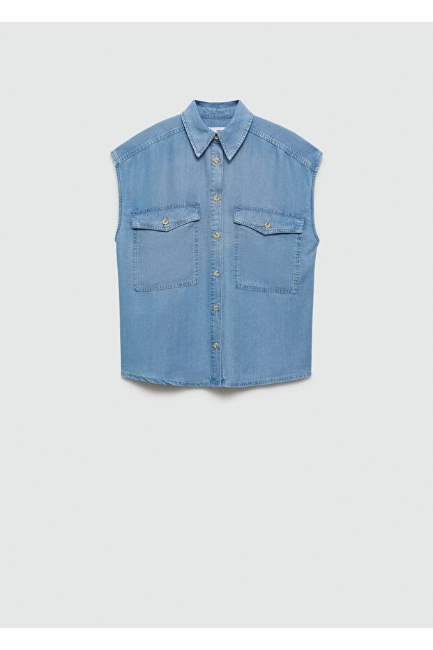 Kolsuz lyocell gömlek - 3