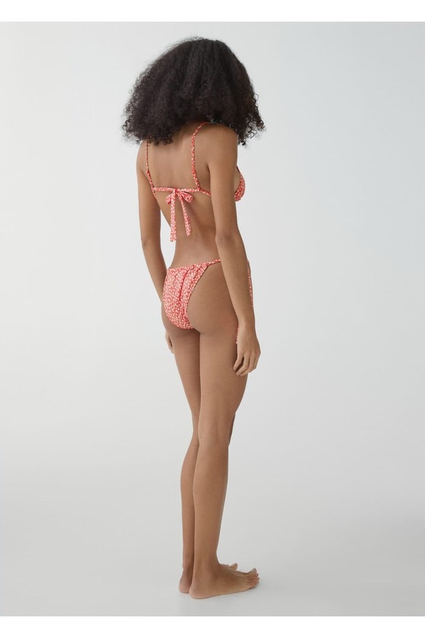 Çiçekli üçgen bikini - 4