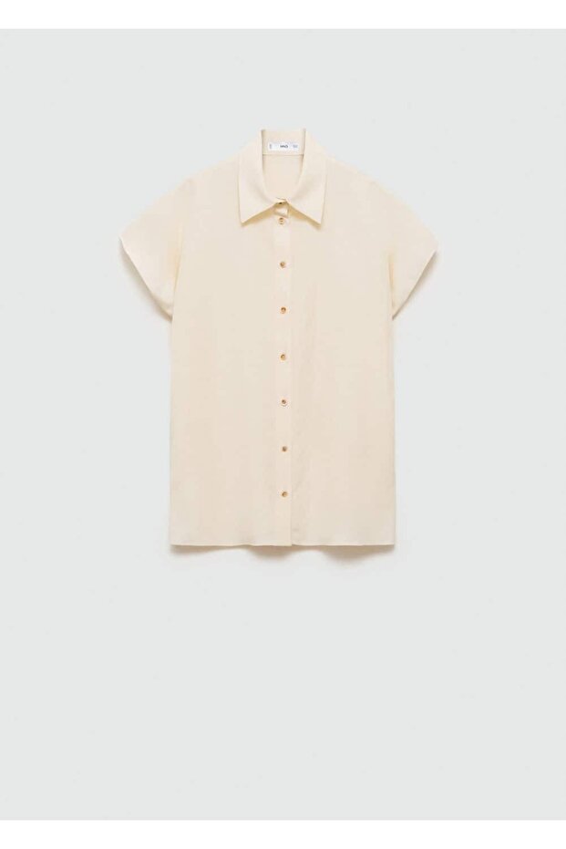 Kısa kollu lyocell gömlek - 3