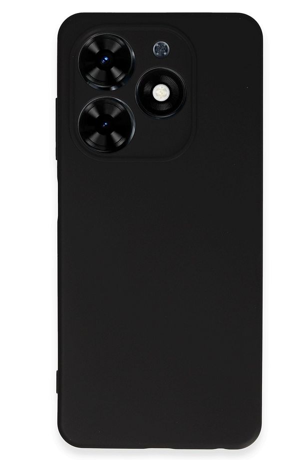 TECNO SPARK 20C KILIF | Yumuşak İnce Slim Soft Silikon Yerli Üretim Kapak - SİYAH - 1
