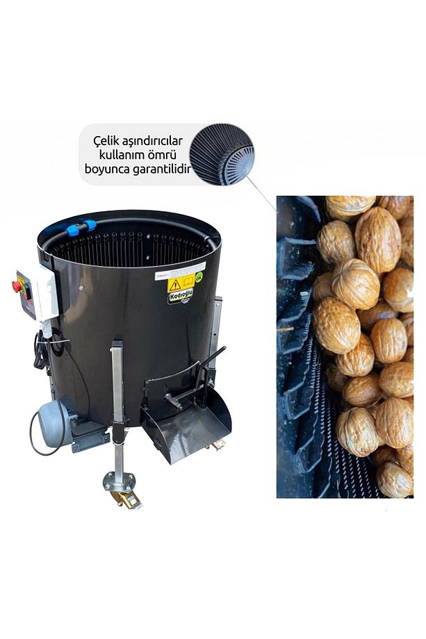 Cks90160 Sabit Devirli Ceviz Soyma Makinası 180 Litre - 2