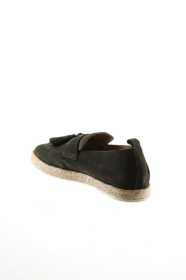 Haki Süet Erkek Espadril Ayakkabı 01ms12702 - 5