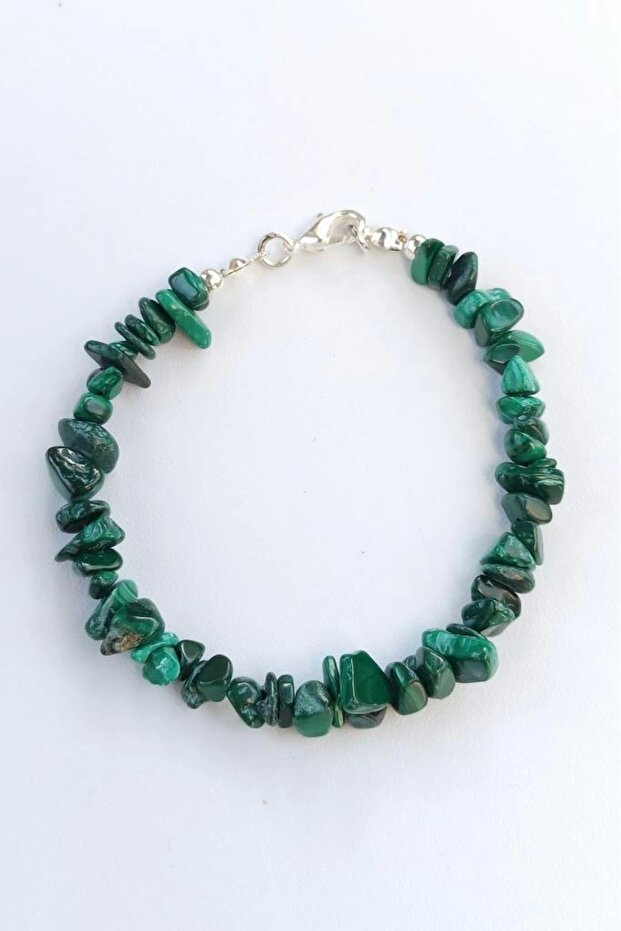 Malahit, Malachite Bracelet Kırıktaş 649-2
