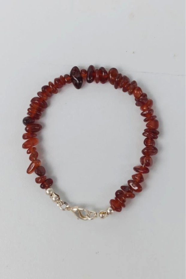 Hezonite Garnet Hessonite Bracelet Kırıktaş 634-3