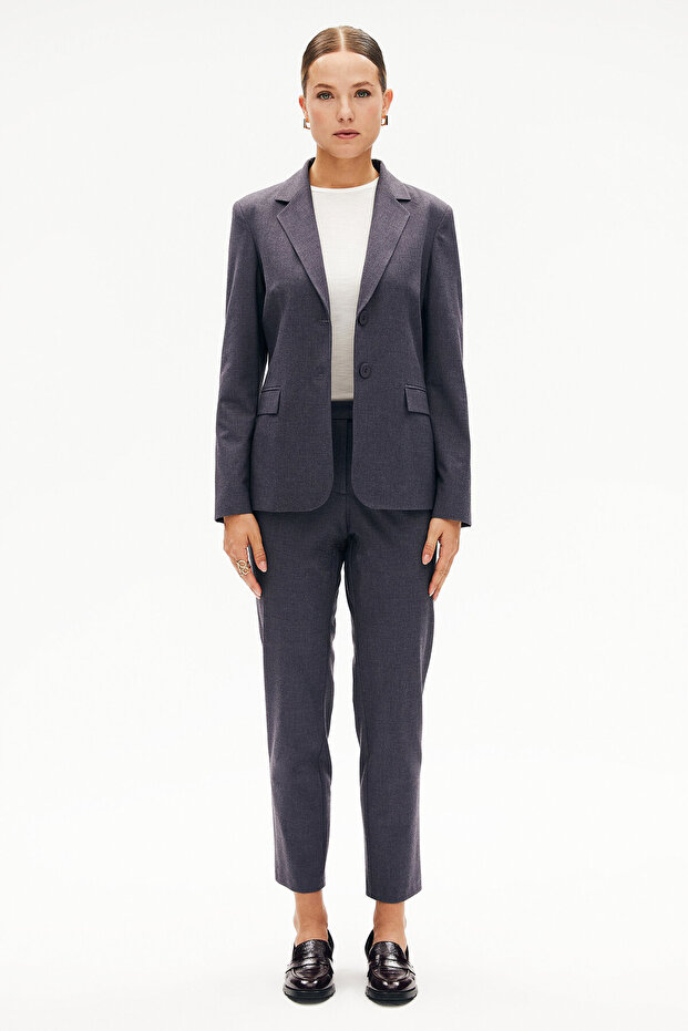 GRİ DÜĞMELİ CEKET - 1