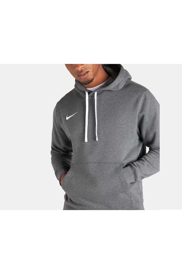 CW6894-074 Flc Park20 Fz kapucnis férfi kapucnis sport pulóver SZÜRKE - 2