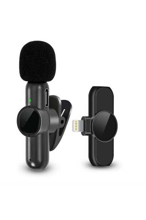 Type C Uyumlu Iphone Dönüştürücülü Kablosuz Yaka Mikrofonu Android Ve Iphone Uyumlu Mini Mikrofon - 4