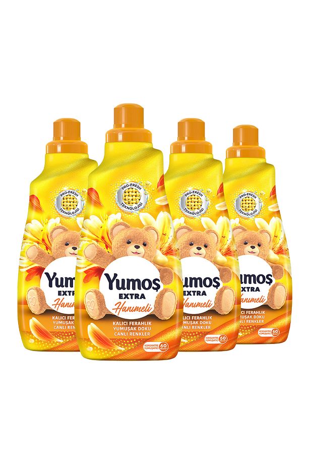 Extra Konsantre Çamaşır Yumuşatıcısı Hanımeli 1440 ml 60 Yıkama 4 Adet - 2
