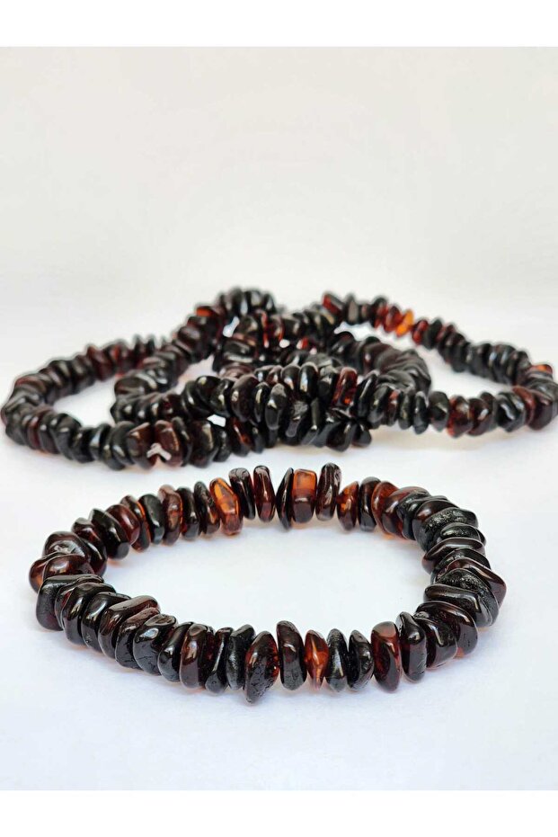 Drop Amber Black Color Men's Bracelet 22 cm Certified