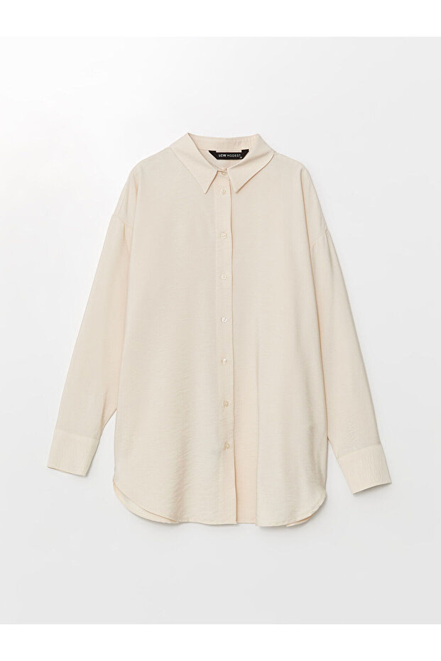 LCW Modest Oversize Kadın Gömlek Tunik - 5