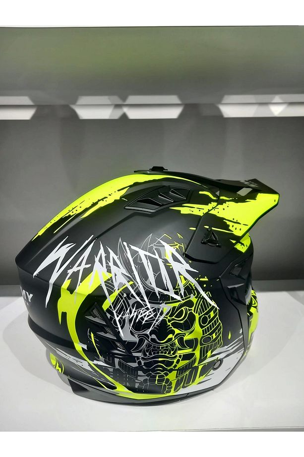 KASK SWAY X1-X SEUL BLACK/YELLOW ÇENE ÇIKAN - 4