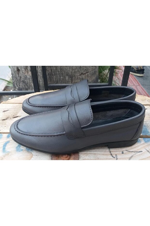 15002 Tzeus Men's Genuine Leather Classic Loafer Shoes