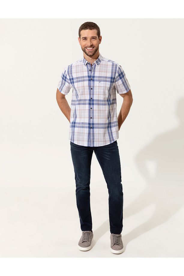Saks Regular Fit Kısa Kollu Gömlek 50249733-VR045 - 4