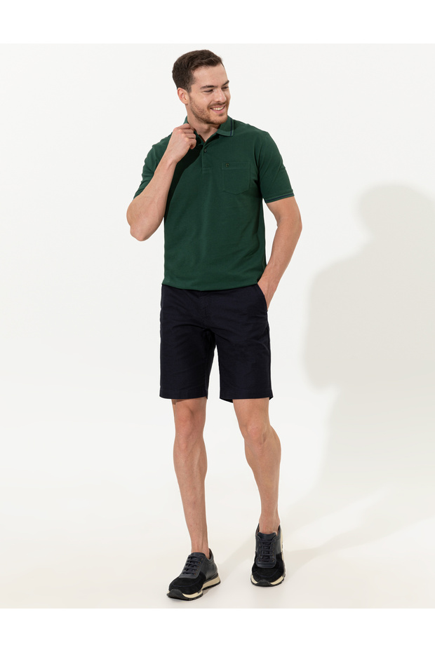 Lacivert Regular Fit Bermuda Şort 50251541-VR033 - 1