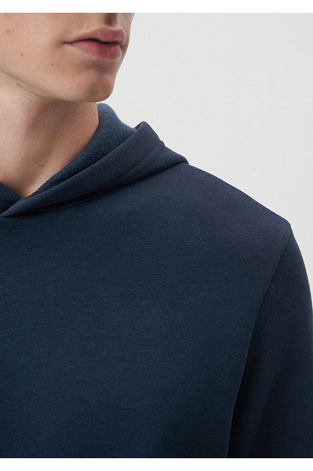 Kapüşonlu Lacivert Sweatshirt 0610937-70490 - 5