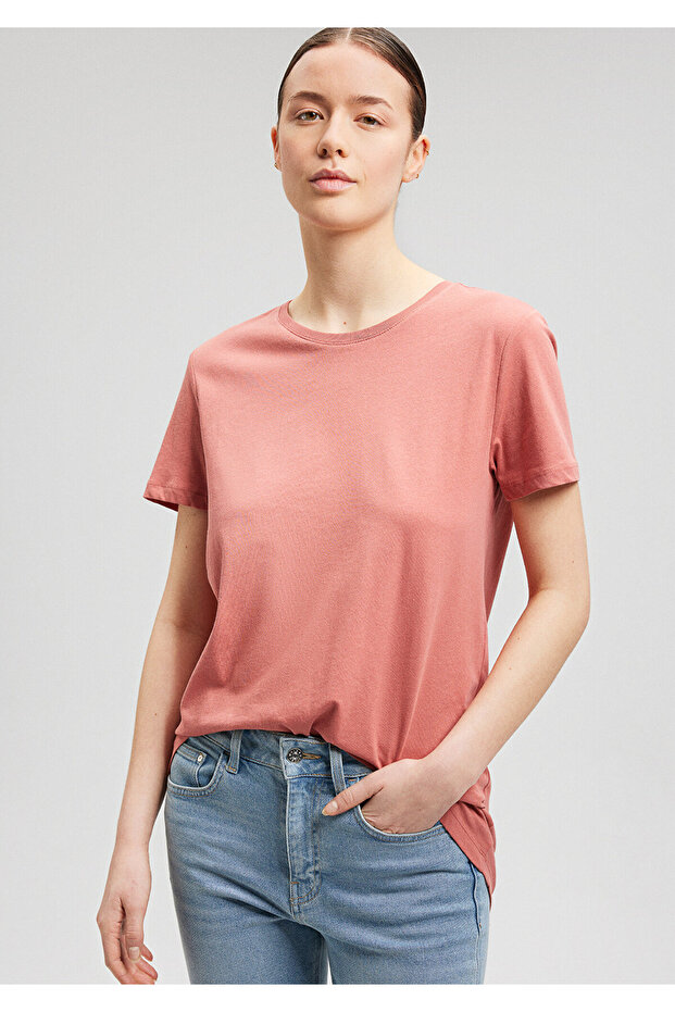 Pembe Basic Tişört Regular Fit / Normal Kesim 1611648-71072 - 1
