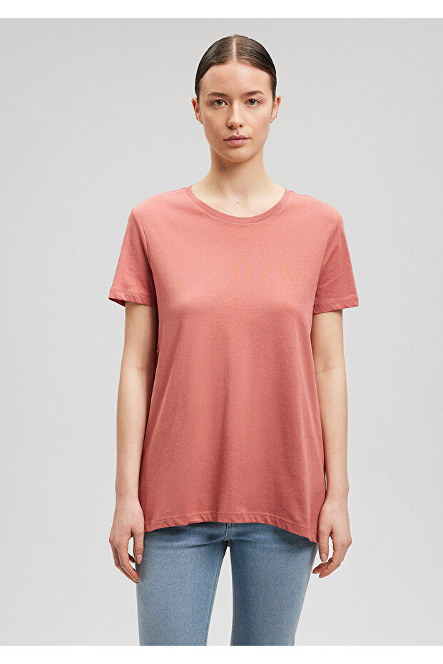 Pembe Basic Tişört Regular Fit / Normal Kesim 1611648-71072 - 2